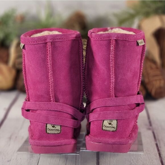 BEARPAW Girl's Adele Low Top Suede Boots - Picture 5 of 9